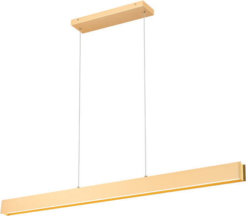 Z-Lite 1016-55L-GLD-LED Hudson Gold LED 56" Kitchen Island Lighting