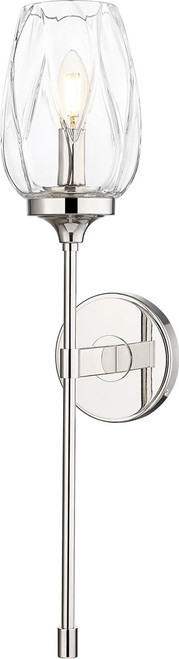 Z-Lite 2014-1S-PN Cassian Contemporary Polished Nickel Wall Light Fixture