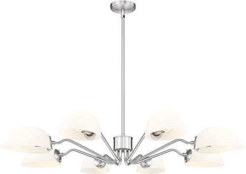 Z-Lite 3048-8BN Breton Contemporary Brushed Nickel Chandelier Light