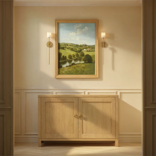 Crystorama Lighting ARA-10261-SB-ST Aragon Modern Soft Brass LED Wall Lighting Sconce