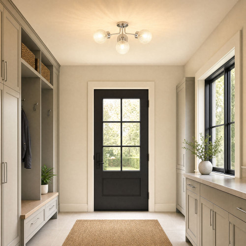 Savoy House 6-3364-4-11 Coral Modern Chrome Ceiling Lighting