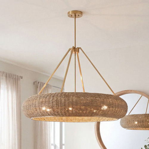 Savoy House 7-8301-6-322 Gaia Contemporary Warm Brass Lighting Pendant
