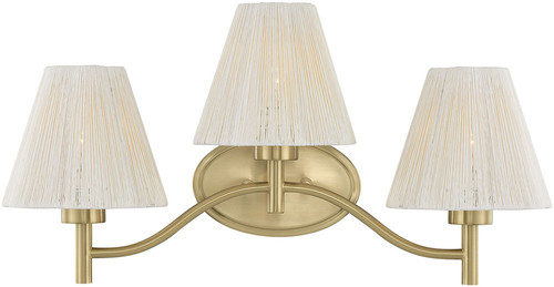 Savoy House 8-6081-3-127 Rosa Modern Noble Brass 3-Light Bath Light Fixture
