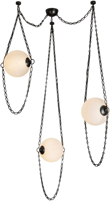 Alora Lighting CH372103UBCDG Petra Modern Urban Bronze LED Multi Pendant Lighting