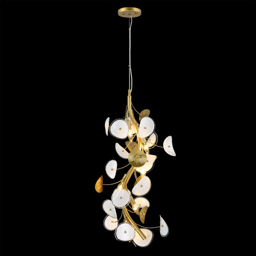 SDQ Lighting PD10606GD Lyria Contemporary Painted Gold Drop Lighting Fixture