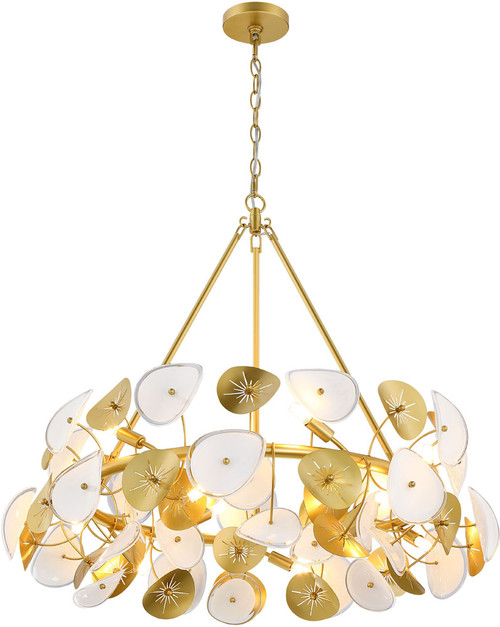 SDQ Lighting PD10632GD Lyria Modern Painted Gold Lighting Pendant