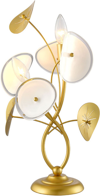SDQ Lighting TL10602GD Lyria Contemporary Painted Gold Table Top Lamp