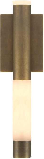 Eurofase Lighting 50124-022 Ronda Contemporary Weathered Brass LED 16.5" Outdoor Lighting Wall Sconce