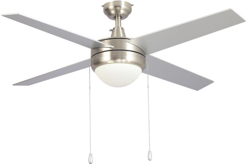 Carro USA VWGA-484C-L11-SC-1 Everett Modern Brushed Nickel 48" Ceiling Fan