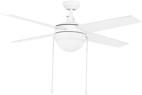 Carro USA VWGA-484C-L11-W1-1 Everett Contemporary White 48" Ceiling Fan