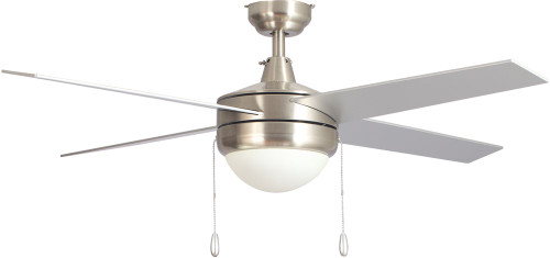 Carro USA VWGA-524C-L11-SC-1 Everett Modern Brushed Nickel 52" Ceiling Fan