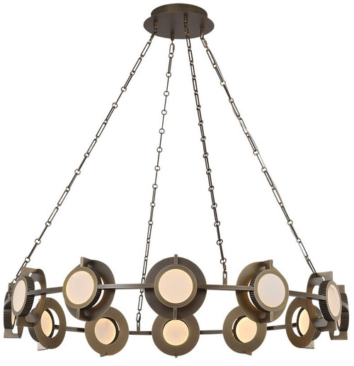 Avenue Lighting HF7012-AB Mayfair Contemporary Aged Brass LED Hanging Chandelier