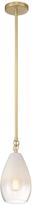 Access Lighting 61106-AB/CFR Ombre Contemporary Antique Brass Mini Hanging Lamp