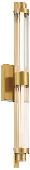 Access Lighting 63003LEDDCS-ABB/CFR Julia Contemporary Antique Brushed Brass LED Bath Sconce