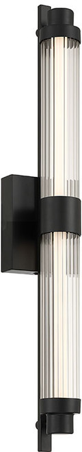 Access Lighting 63003LEDDCS-BL/CFR Julia Contemporary Black LED Bathroom Sconce