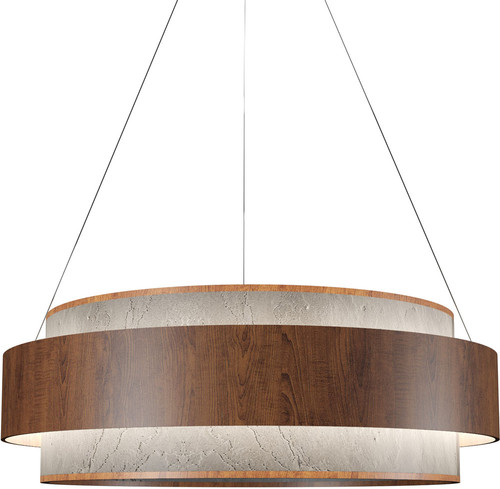 Accord Lighting 1624LED Petra Modern LED 23.5" Drum Hanging Pendant Light