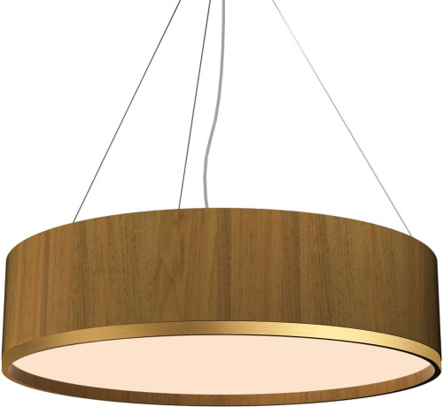 Accord Lighting 1551 Cylindrical Contemporary 23.5" Drum Hanging Lamp