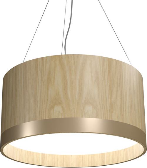 Accord Lighting 1563LED Cylindrical Contemporary LED 39.5" Drum Drop Ceiling Light Fixture