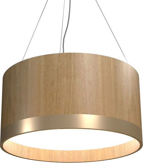 Accord Lighting 1564LED Cylindrical Modern LED 27.5" Drum Hanging Lamp