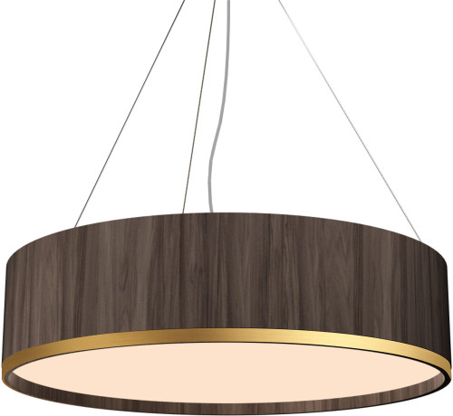 Accord Lighting 1552LED Cylindrical Modern LED 27.5" Drum Ceiling Pendant Light