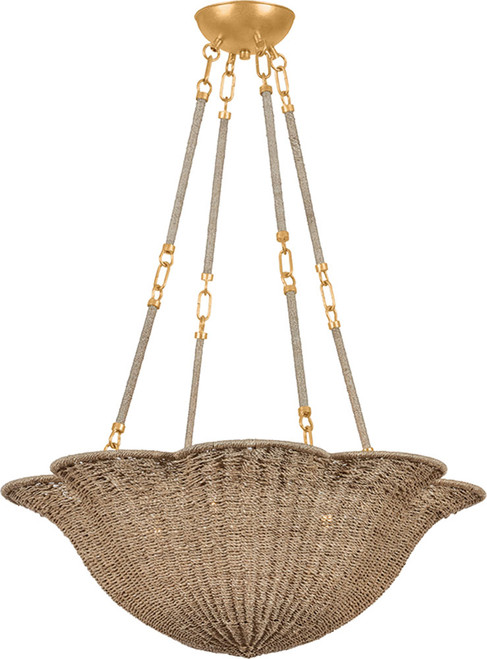 Hudson Valley Lighting 1074-VGL Ardonia Modern Vintage Gold Leaf 28" Pendant Lighting