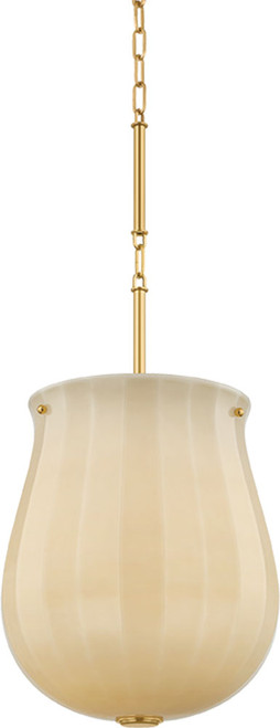 Hudson Valley Lighting 3113-AGB Nevins Modern Aged Brass Pendant Lighting Fixture