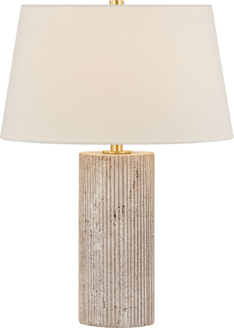 Hudson Valley Lighting L3023-AGB Highland Mills Contemporary Aged Brass Table Lamp Lighting