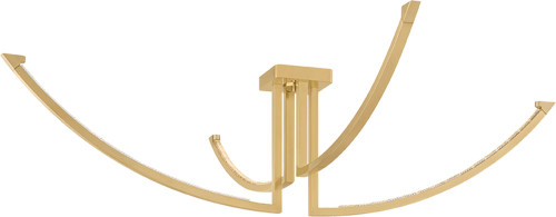 Corbett Lighting 567-60-VB Frankfurt Modern Vintage Brass LED Flush Lighting