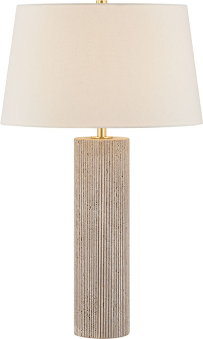 Hudson Valley Lighting L3029-AGB Highland Mills Modern Aged Brass Side Table Lamp