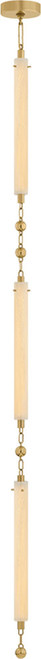 Corbett Lighting 568-05-VB Parigi Modern Vintage Brass LED Mini Pendant Lighting
