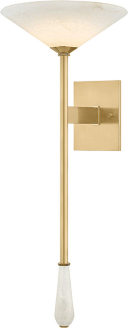 Corbett Lighting 569-01-VB Lausanne Modern Vintage Brass LED Wall Lamp