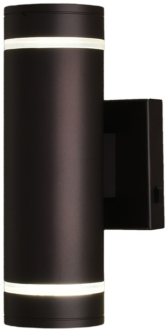 Vaxcel T0822 Chiasso Contemporary Deep Bronze LED Outdoor Wall Light Sconce