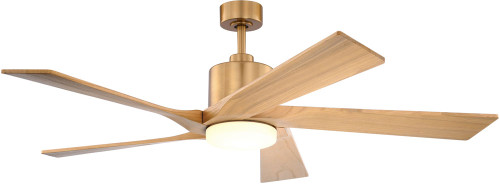 Vaxcel F0147 Wedgewood Modern Satin Brass LED 60" Home Ceiling Fan