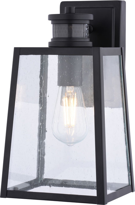 Vaxcel T0812 Sutton Contemporary Matte Black Outdoor Wall Lighting