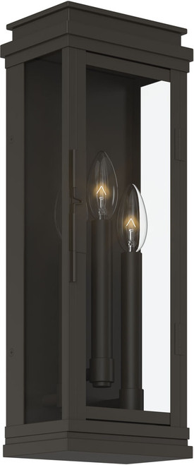 Kichler Lighting 59163OZ Lundon Modern Olde Bronze 17.5" Outdoor Wall Sconce Lighting