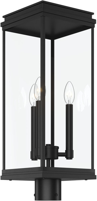 Kichler Lighting 59166BK Lundon Modern Black Outdoor Post Lighting