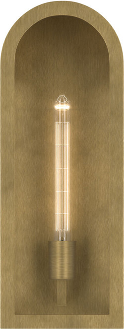 Kichler Lighting 59201NBR Marea Modern Natural Brass Outdoor Wall Lighting Sconce