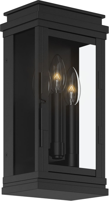 Kichler Lighting 59162BK Lundon Contemporary Black 13" Exterior Lighting Sconce
