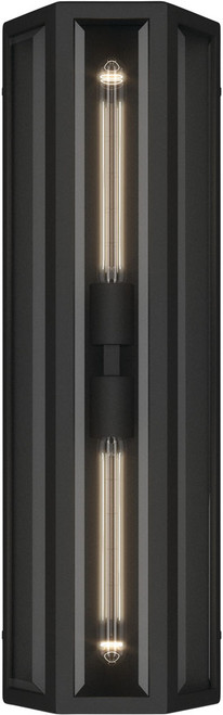 Kichler Lighting 59216BKT Berens Contemporary Textured Black 24" Outdoor Wall Sconce Light