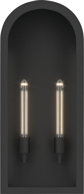 Kichler Lighting 59203BKT Marea Modern Textured Black Outdoor Sconce Lighting