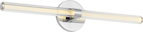 Visual Comfort Modern SLV84227CHCA Reiya Contemporary Chrome LED 24" Bathroom Vanity Light