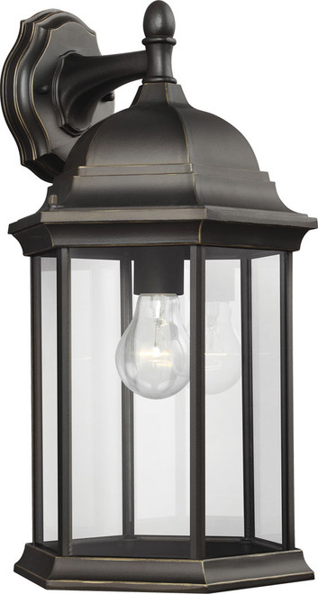 Generation Lighting 8438701-71 Sevier Antique Bronze 18.75" Outdoor Wall Mounted Lamp