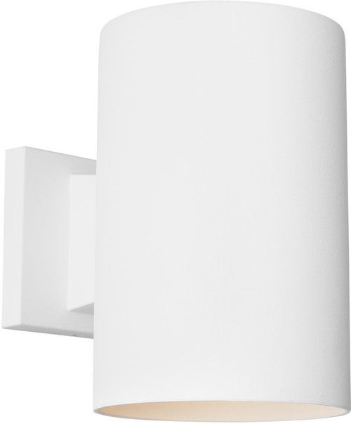 Generation Lighting SLO1161OTW Contemporary Outdoor Textured White Medium Outdoor Wall Lighting Fixture