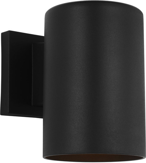 Generation Lighting SLO1141TXB Contemporary Textured Black Large Outdoor Wall Sconce