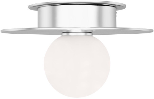 Visual Comfort Studio KF1001PN Nodes Modern Polished Nickel Flush Ceiling Light Fixture