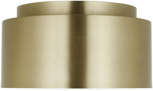 Visual Comfort Studio DJF1051SB Dartmore Modern Satin Brass 10" Flush Lighting