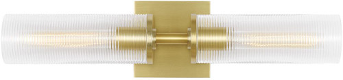 Visual Comfort Studio DJW1092SB Sarita Contemporary Satin Brass Bath Wall Sconce