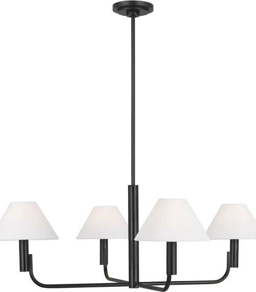 Visual Comfort Studio SLC1014AI Colfax Contemporary Aged Iron Chandelier Lamp