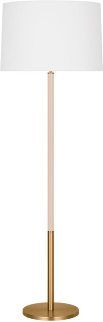 Visual Comfort Studio KST1051BBSBLH1 Monroe Contemporary Burnished Brass Floor Lamp