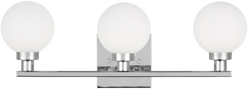 Visual Comfort Studio 4461603-05 Clybourn Contemporary Chrome 3-Light Bathroom Sconce